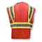 Radians Hi-Vis Econ TpO/Cl1 Two Tone Safety Vest-Red-2X SV22-1ZRM-2X - alternate 3